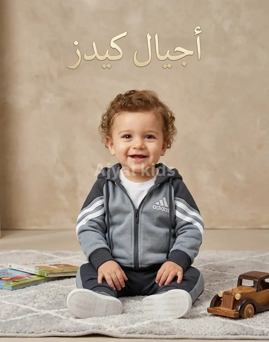 ترينغ  فوتر بيبي سحاب مبطن ADIDAS ١٢-٣٠ شهر