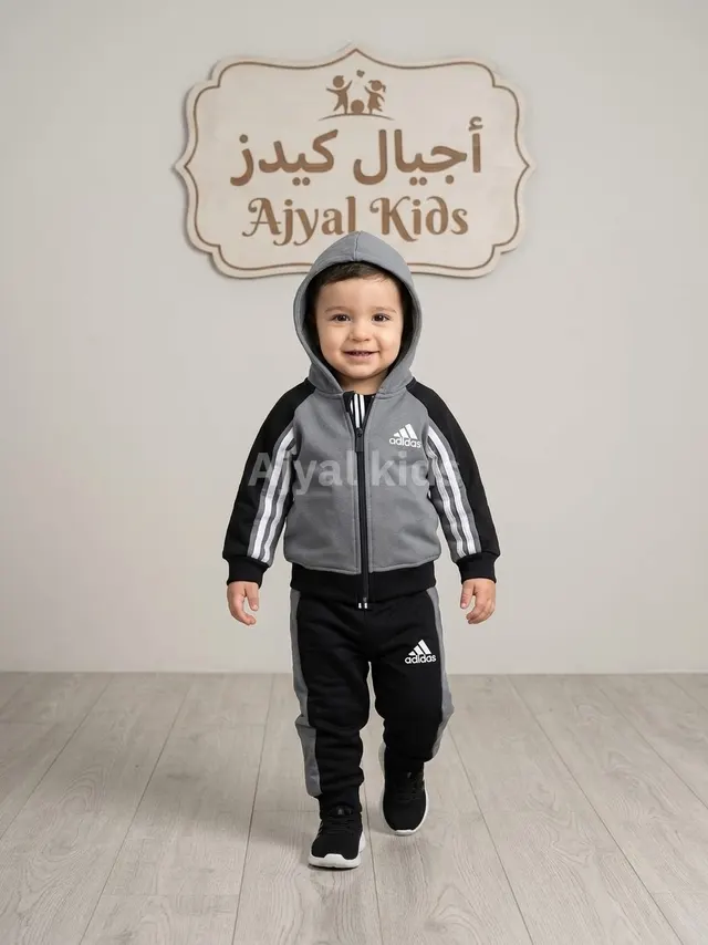 ترينغ فوتر بيبي سحاب مبطن ADIDAS ١٢-٣٠ شهر